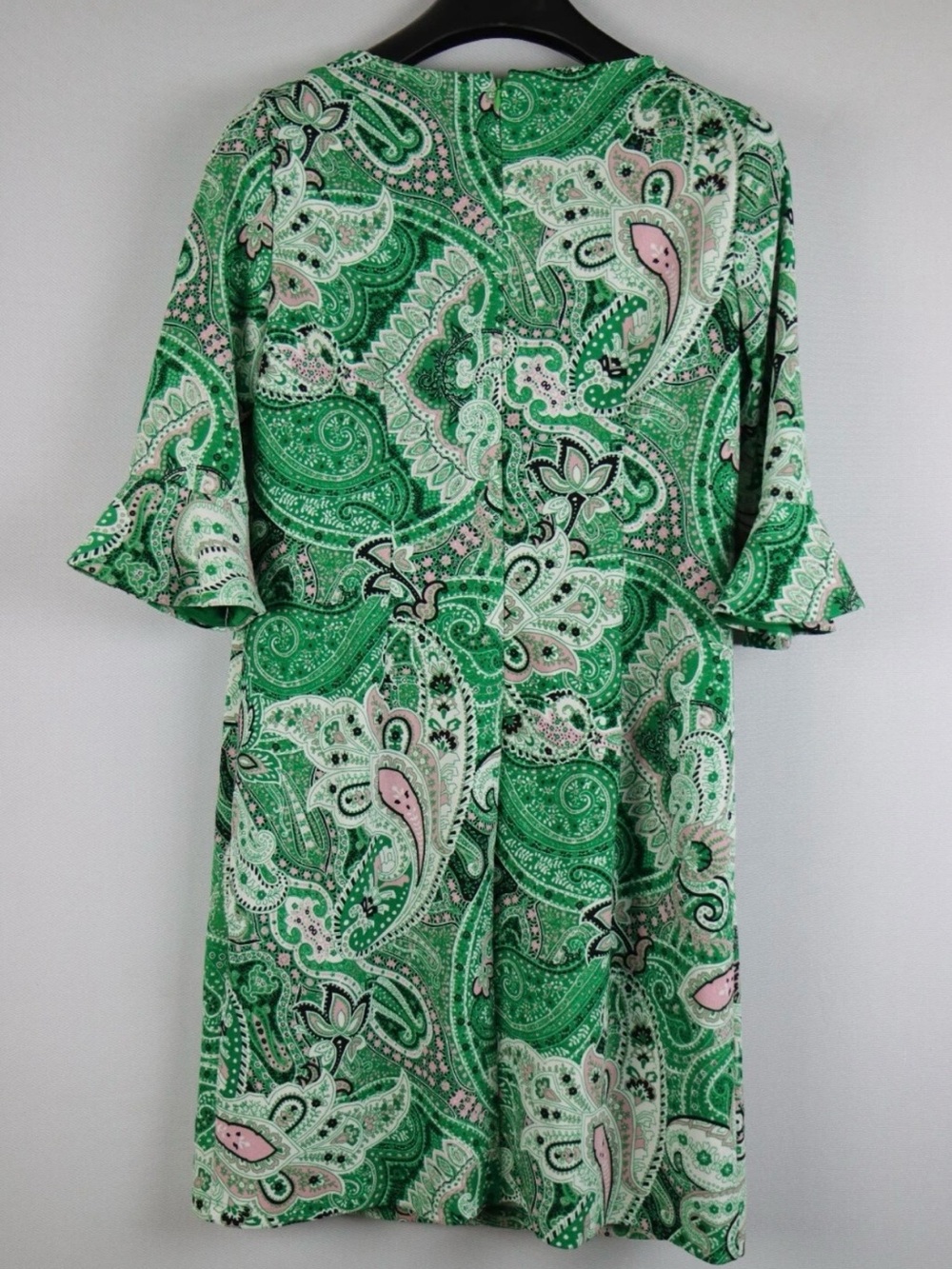 Kasper printed Ruffle -sleeve sheath green paisley print Dress women’s size 10 - Picture 13 of 13